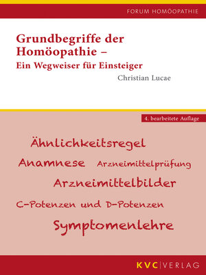 cover image of Grundbegriffe der Homöopathie